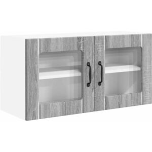 vidaXL Køkkenskab - Sonoma grå - Moderne træopbevaringsskab - Køkkenmøbel vidaXL Køkkenskab - Sonoma grå - Moderne træopbevaringsskab - Køkkenmøbel