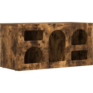 vidaXL Røkt eik TV-skap 80x35x40cm vidaXL Røkt eik TV-skap 80x35x40cm