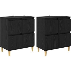 Vidaxl Sort Eg 60x35x70cm Skab - Opbevaringsmøbel Vidaxl Sort Eg 60x35x70cm Skab - Opbevaringsmøbel