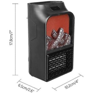 GreenZech 500W Electric Fireplace Heater - Wall-Mount, Remote GreenZech 500W Electric Fireplace Heater - Wall-Mount, Remote