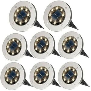 Linghhang - 8-LED Solar Path Lights - Warm White Linghhang - 8-LED Solar Path Lights - Warm White