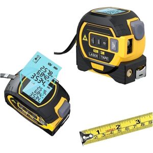 Linghhang - 3 en 1 Cinta láser 60m - Pantalla LCD Linghhang - 3 en 1 Cinta láser 60m - Pantalla LCD