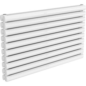 Reina - Nevah Double Designer Horizontal Radiator - White - Radiator Reina - Nevah Double Designer Horizontal Radiator - White - Radiator