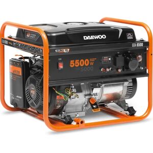 Generator silnikowy Daewoo GDA 6500 - 5000 W, 30 L, pomarańczowy i czarny Generator silnikowy Daewoo GDA 6500 - 5000 W, 30 L, pomarańczowy i czarny