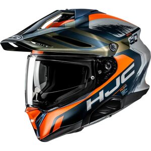 Casque Touring/Adventure HJC RPHA60 - MC47SF - Orange/bleu/gris mat - Publicité Casque Touring/Adventure HJC RPHA60 - MC47SF - Orange/bleu/gris mat - Publicité