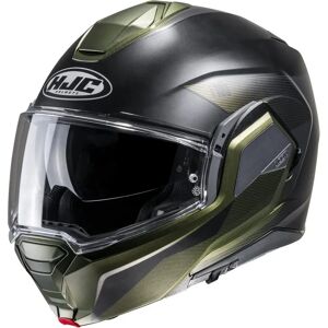 Kask motocyklowy modularny HJC i100 - Zielony - Homologacja P/J Kask motocyklowy modularny HJC i100 - Zielony - Homologacja P/J