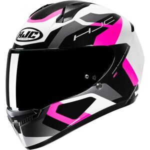 Casque HJC C10 Tins - Blanc / Noir / Rose - Casque - Publicité Casque HJC C10 Tins - Blanc / Noir / Rose - Casque - Publicité
