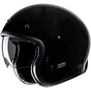 Casco Retro de Motocicleta HJC V31 - Negro - M - Norma de Seguridad Casco Retro de Motocicleta HJC V31 - Negro - M - Norma de Seguridad
