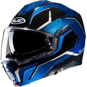 Casco Moto HJC i100 Lorix MC2 - Nero-Bianco-Azzurro - Sicurezza Moto Casco Moto HJC i100 Lorix MC2 - Nero-Bianco-Azzurro - Sicurezza Moto