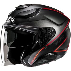 Casque HJC F31 Ludi Noir / Rouge - Casque moto - Publicité Casque HJC F31 Ludi Noir / Rouge - Casque moto - Publicité