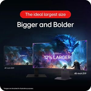 LG UltraGear 45" OLED Curved Gaming Monitor - 240Hz - Black LG UltraGear 45" OLED Curved Gaming Monitor - 240Hz - Black