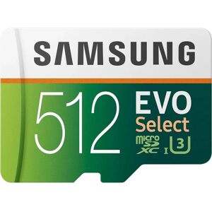 Samsung EVO Select 512GB microSDXC UHS-I U3 Memory Card - Micro SD Card Samsung EVO Select 512GB microSDXC UHS-I U3 Memory Card - Micro SD Card