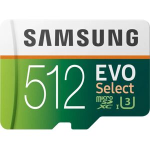 Samsung EVO Select 512GB microSDXC UHS-I U3 geheugenkaart Samsung EVO Select 512GB microSDXC UHS-I U3 geheugenkaart