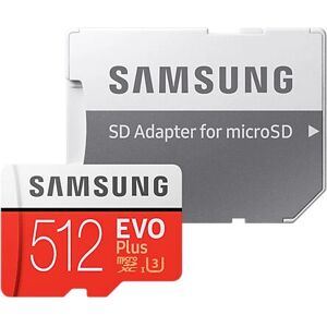Samsung EVO Plus 512 GB MicroSDXC UHS-I Class 10 Samsung EVO Plus 512 GB MicroSDXC UHS-I Class 10