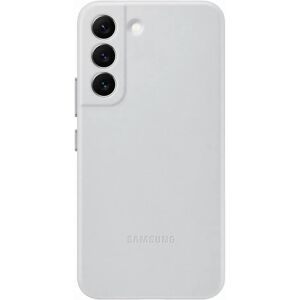 Samsung Galaxy S22 Leather Cover Light Grey - Mobile Phone Case Samsung Galaxy S22 Leather Cover Light Grey - Mobile Phone Case