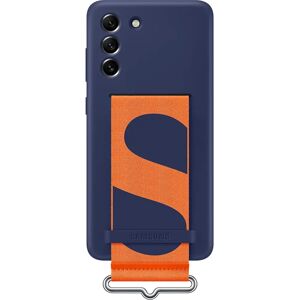 Samsung Galaxy S21 FE Silicone Cover with Strap - Navy Blue - Mobile Phone Cover Samsung Galaxy S21 FE Silicone Cover with Strap - Navy Blue - Mobile Phone Cover