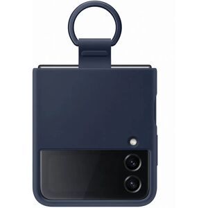 Samsung Galaxy Z Flip 4 Silicone Cover with Ring - Navy - Mobile Phone Cover Samsung Galaxy Z Flip 4 Silicone Cover with Ring - Navy - Mobile Phone Cover