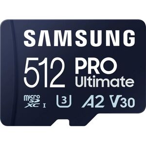 Samsung PRO Ultimate microSD (2023) - 512GB (MB-MY512SA/WW) + Adaptateur SD - Publicité Samsung PRO Ultimate microSD (2023) - 512GB (MB-MY512SA/WW) + Adaptateur SD - Publicité