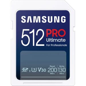 Samsung PRO Ultimate UHS-I V30 200MB/s SDXC - 512GB Samsung PRO Ultimate UHS-I V30 200MB/s SDXC - 512GB