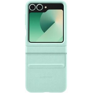 Coque en Cuir Végan pour Samsung Galaxy Z Flip 6 - Menthe - Étui Téléphone Coque en Cuir Végan pour Samsung Galaxy Z Flip 6 - Menthe - Étui Téléphone