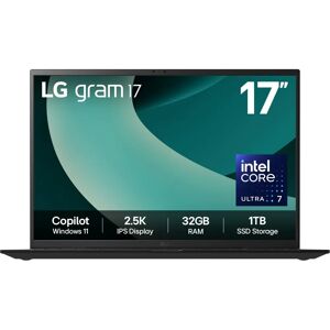 LG Gram 17Z90T-G - Ultraportable Laptop 17" 2.5K 32GB RAM 1TB SSD Windows 11 LG Gram 17Z90T-G - Ultraportable Laptop 17" 2.5K 32GB RAM 1TB SSD Windows 11