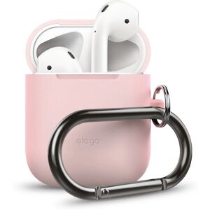 Elago pinkkinen silikonikotelo AirPodsilla hihnalla - Kuulokkeiden lisävaruste Elago pinkkinen silikonikotelo AirPodsilla hihnalla - Kuulokkeiden lisävaruste