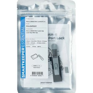 Smartkeeper MUL04PKGY Port blocker - Port blocker - Micro USB Type-B - Grey - 1 pc Smartkeeper MUL04PKGY Port blocker - Port blocker - Micro USB Type-B - Grey - 1 pc