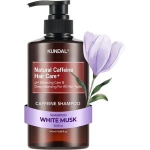 KUNDAL Cafeïne Shampoo White Musk - Natuurlijke haarverzorging voor vrouwen KUNDAL Cafeïne Shampoo White Musk - Natuurlijke haarverzorging voor vrouwen