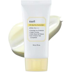 Klairs All-day Airy Sunscreen SPF 50+ PA++++ - Auringonsuojaus Klairs All-day Airy Sunscreen SPF 50+ PA++++ - Auringonsuojaus