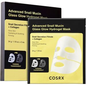COSRX - Advanced Snail Mucin Glass Glow Hydrogel Mask - 3 pcs COSRX - Advanced Snail Mucin Glass Glow Hydrogel Mask - 3 pcs