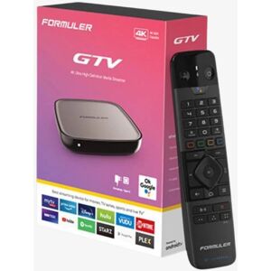 Reprodutor de Mídia Formuler GTV - Android TV 4K HDR - Caixa IPTV com Controle Remoto & Teclado Reprodutor de Mídia Formuler GTV - Android TV 4K HDR - Caixa IPTV com Controle Remoto & Teclado