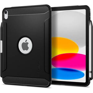 Coque Rugged Armor Spigen pour iPad 10.9 - Anti-choc, Motif en fibre de carbone Coque Rugged Armor Spigen pour iPad 10.9 - Anti-choc, Motif en fibre de carbone
