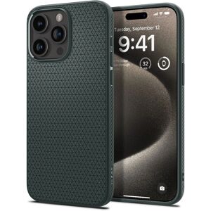 Spigen Grüne Liquid Air Hülle für iPhone 15 Pro Max - Schlank Stoßfest Spigen Grüne Liquid Air Hülle für iPhone 15 Pro Max - Schlank Stoßfest