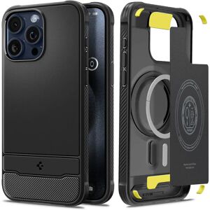 Coque Spigen Rugged Armor MagSafe pour iPhone 15 Pro - Noir - Publicité Coque Spigen Rugged Armor MagSafe pour iPhone 15 Pro - Noir - Publicité
