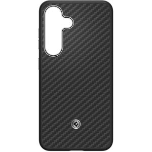Spigen Enzo Aramid Mobile Case for Galaxy S25+ - Black, Silver Spigen Enzo Aramid Mobile Case for Galaxy S25+ - Black, Silver