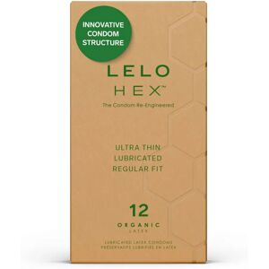 LELO Hex Organic Latex Condoms - 12 Pack LELO Hex Organic Latex Condoms - 12 Pack