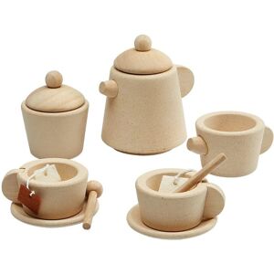 Set da Tè in Legno PlanToys - Naturale, 7.5x9x9.5cm - Giocattoli Bambini Set da Tè in Legno PlanToys - Naturale, 7.5x9x9.5cm - Giocattoli Bambini