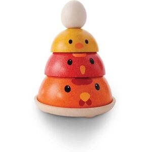 Jeu d'empilage de poule en bois Plan Toys - Multicolore - Dès 12 mois Jeu d'empilage de poule en bois Plan Toys - Multicolore - Dès 12 mois