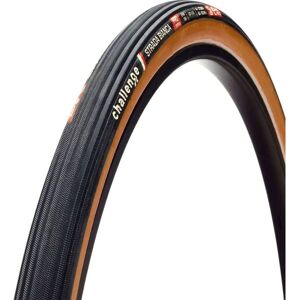 Challenge Strada Bianca Håndlaget Tubeless Veiband - 700c - Svart/Tan Challenge Strada Bianca Håndlaget Tubeless Veiband - 700c - Svart/Tan