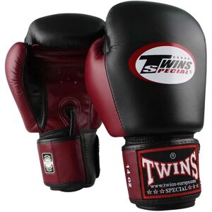 Gants de boxe Twins BGVL 3 Cuir Noir Rouge - 16 oz - Publicité Gants de boxe Twins BGVL 3 Cuir Noir Rouge - 16 oz - Publicité