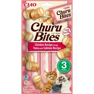 Ciao Inaba Kattgodis Kyckling Tonfisk Lax - Mjuka Snacks - 3x10g Ciao Inaba Kattgodis Kyckling Tonfisk Lax - Mjuka Snacks - 3x10g