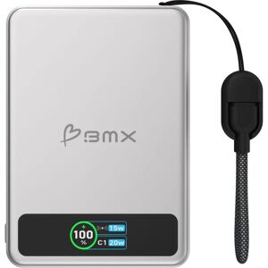 BMX - B939-05-SI - 5000 mAh - Chargement sans fil magnétique 15W - Power bank - Publicité BMX - B939-05-SI - 5000 mAh - Chargement sans fil magnétique 15W - Power bank - Publicité