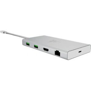 Razer USB-C Dock - Mercury Edition - 11 Ports - Aluminium - Docking Station Razer USB-C Dock - Mercury Edition - 11 Ports - Aluminium - Docking Station