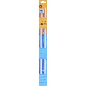 Prym Light Plastic Single Point Knitting Needles - 6.5mm x 25cm Prym Light Plastic Single Point Knitting Needles - 6.5mm x 25cm