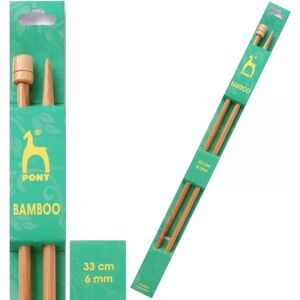 Pony 33cm Bamboo Knitting Needles - Assorted - Knitting Needles Pony 33cm Bamboo Knitting Needles - Assorted - Knitting Needles