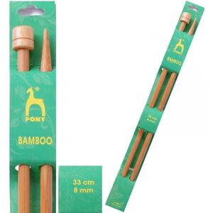 Pony 33cm Bamboo Knitting Needles - Assorted Sizes Pony 33cm Bamboo Knitting Needles - Assorted Sizes