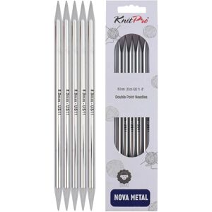 KnitPro Nova Double Point Needles - 8mm, 20cm - Needles KnitPro Nova Double Point Needles - 8mm, 20cm - Needles