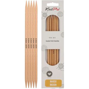 KnitPro Natural Birch Knitting Needles - 20cm, 6mm - Knitting Needle Set KnitPro Natural Birch Knitting Needles - 20cm, 6mm - Knitting Needle Set