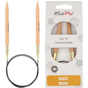 KnitPro Birch Circular Fixed Needles - 100cm - 8mm - Knitting Needles KnitPro Birch Circular Fixed Needles - 100cm - 8mm - Knitting Needles