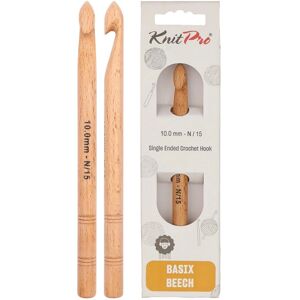 KnitPro Basix Birch Crochet Hook - 10mm - Lightweight and Smooth KnitPro Basix Birch Crochet Hook - 10mm - Lightweight and Smooth